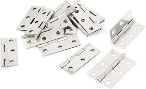 Unique Bargains 15pcs 2" Long Stainless Steel Wooden Boxes Crates Door Gate Butt Hinges