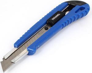 Unique Bargains Retractable Blade Box Cutter Utility Snap Off Lock Razor Sharp Tool Blue