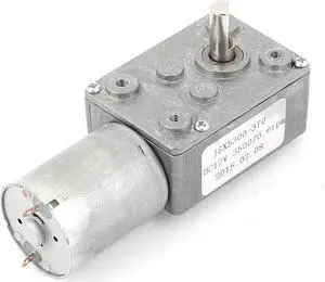 DC 12V 0.6RPM 6mm Shaft High Torque Turbine Worm Gear Box Reduction Motor