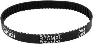 B75MXL 75 Teeth Synchronous Closed Loop Rubber Timing Belt 152 mm Perimeter