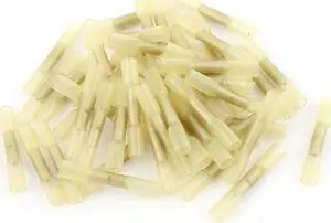 50 Pcs Heat Shrink Electrical Waterproof Solder Wire Butt Terminals AWG 26-22