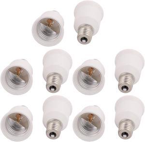 10Pcs E17 to E26 Extender Adapter Converter Lamp Bulb Socket Holder 55mm Height