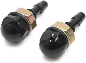 Auto Truck Universal Windshield Cleaner Washer Water Spray Nozzle Black 2pcs