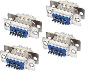 DB15 15-Pin 3-Row Male to Female Plug Computer VGA Cable Connector Adapter 8 Pcs