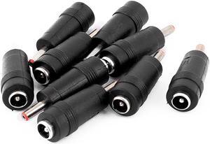 9 Pcs DC Power 3.5x1.35mm Male to 5.5x2.1mm Female Jack Adapter Connectors