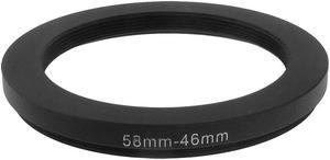 Camera Parts 58mm-46mm Lens Filter Step Down Ring Adapter Black