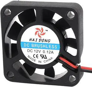 DC 12V 40mmx40mmx10mm 9 Vanes Cooling Cooler Fan w Metal Finger Guard