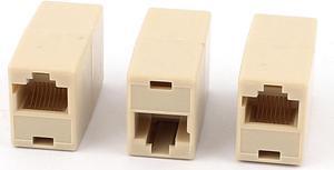 3 Pcs RJ45 8P8C Female to Female F/F Network Cable Coupler Connector Extender