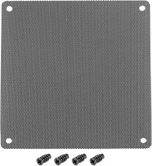 3 Pcs Black PC Fan Dust Filter Plastic Dustproof Computer Case Mesh 140x140mm