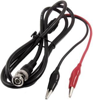 Black Red Alligator Testing Clip BNC Video Adapter Cable 1.5M