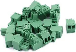 20Pcs 300V 2EDGK 3.81mm Pitch 2-Pin PCB Screw Terminal Block Connector