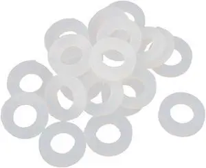 20pcs 19mm x 10mm x 3mm Silicone O Ring Seal Gaskets White for Pipe Tube Hose