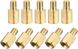Unique Bargains 20 Pcs PCB Motherboard Standoff Hex Spacer Screw Nut M3 Male 4mm to Female 6mm