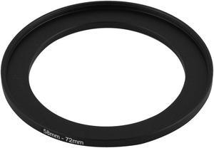 Unique Bargains Camera Lens Filter Step Up Stepping Ring 58mm-72mm Adapter Black