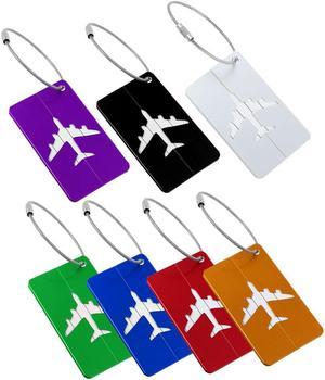 Luggage Handbag Name Address Message Label Tag Card Holder Assorted Color 7pcs