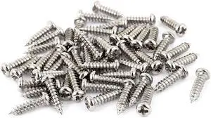 50pcs M2.5 x 10mm Stainless Steel Cross pan Head Self Tapping Screws Bolts