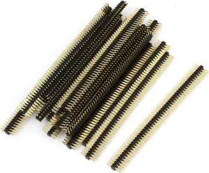 Unique Bargains 20pcs 1.27mm Pitch 50 Way Straight Male Pin Header Connector Strip