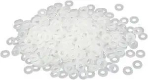 M3 x 6mm x 1mm Nylon Flat Insulating Washers Gaskets Spacers Fastener 400PCS