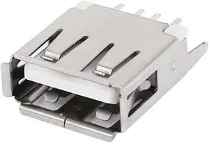 Unique Bargains USB 2.0 Type 4 Pin A Female PC Computer Solder Board Connector Plug Port Jack