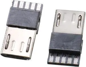10 Pcs Micro USB Male Type B 5 Terminal Jack Port Solder Connector