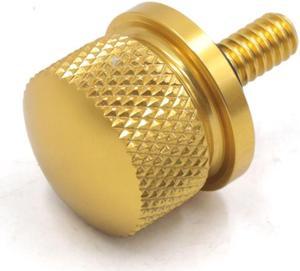 Gold Tone Aluminium Alloy Motorcycle Seat Mount Bolt Screw Cap Nut for Harley Davidson