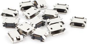 Unique Bargains 15PCS DIY Micro B Type USB 2.0 5-Pin Female SMT Socket Jack Connector