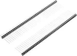 30Pcs 2.54mm Pitch 40-Pin 16mm Length Single Row Straight Connector Pin Header Strip for Arduino Prototype Shield
