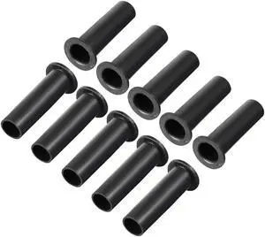 10 Pcs PVC Strain Relief Cord Boot Protector Cable Sleeve Hose 54mm Long Black