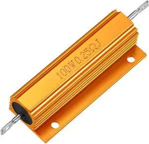 Aluminum Case Resistor 100W 0.25Ohm Wirewound for LED Replacement Converter Gold