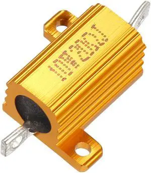 Aluminum Case Resistor 100W 100 Ohm Wirewound for LED Replacement Converter Gold