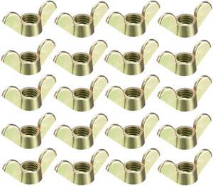 M8 Wing Nuts Zinc Plated Fasteners Parts Butterfly Nut Bronze Tone 20pcs