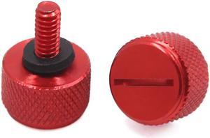 2pcs Red 6mm Thread Diameter Motorcycle Seat Bolt Screw for Harley Davidson