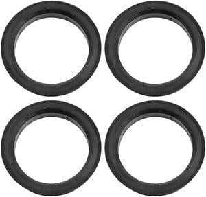 4pcs Black Plastic Car Wheel Bore Center Collar Hub Centric Ring 73.1-58.5mm