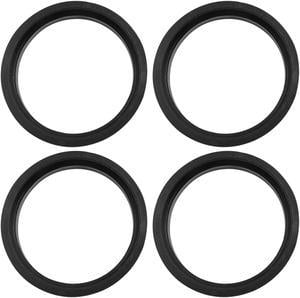 4pcs Black Plastic Car Wheel Bore Center Collar Hub Centric Ring 67.1-57.1mm