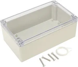 7.9"x4.7"x2.9"ABS Waterproof Junction Box Project Enclosure w PC Cover Gray
