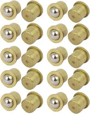 Household Cabinet Door Brass Ball Catches Latch Catcher 8mm Dia 20pcs