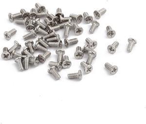 50Pcs M1.5 x 3mm Stainless Steel Countersunk Flat Head Phillips Machine Screw