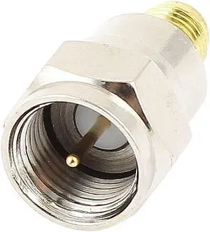 Unique Bargains F Type Male Plug to SMA Female Jack Straight Coax Adapter Connector Replacement