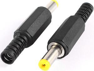 2 Pcs DC 4mmx1.7mm Power Cable Male Plug Jack Connector Adapter Replacement