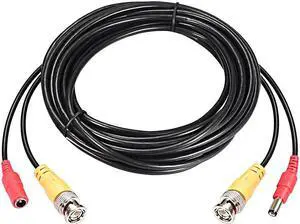 Unique Bargains 5M 16ft CCTV Camera BNC DC Male to Female Power Video Extension Cable