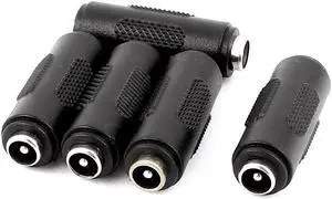5Pcs DC Power Female to Female Jack Adapter 2.1x5.5mm Connector For CCTV Camera