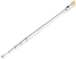 Silver Tone 11.8cm-36cm Telescoping Antenna Replacement for Radio TV FM DAB