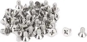 6#-32x1/4" Stainless Steel Phillips Flat Countersunk Head Screws 50pcs