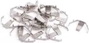 20Pcs Silver Tone Metal CR2032 DIP Button Coin Battery Plate Battery Clip