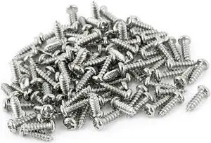 100pcs M3 x 10mm Stainless Steel Cross pan Head Self Tapping Screws Bolts