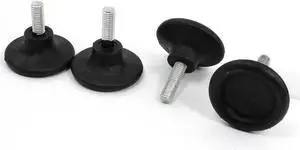 4Pcs Black 8mm Thread Adjustable Leveller Leveling Glide Furniture Feet