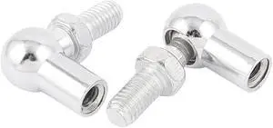 Unique Bargains 2 Pcs 8mm Male 6mm Female Thread Gas Spring End Ball Angle Screw Joint Stud