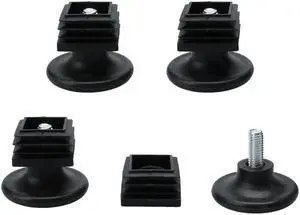 Leveling Feet 30 x 30mm Tube Inserts Furniture Desk Adjustable Leveler 4 Sets