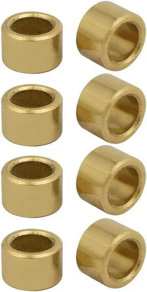 8mmx12mmx8mm Powdered Metal Bronze Sleeve Bearing Bushing Gold Tone 8pcs