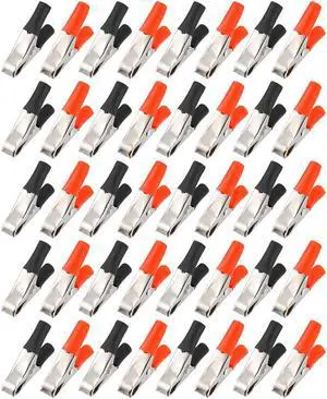 10A Clips Alligator Clamps Terminal Test Electrical Crocodile Clamp , 20pcs